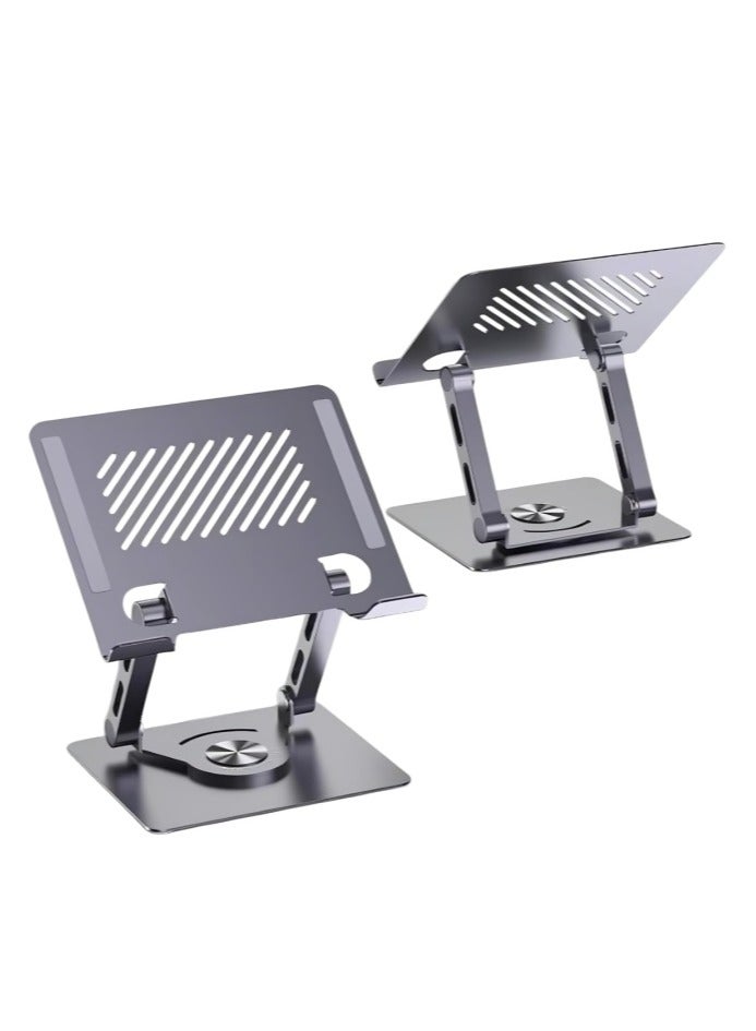 حامل لابتوب قابل للطى مع قاعدة دوارة 360 درجة - الوان متعددة  - موديل 1 - Image 2