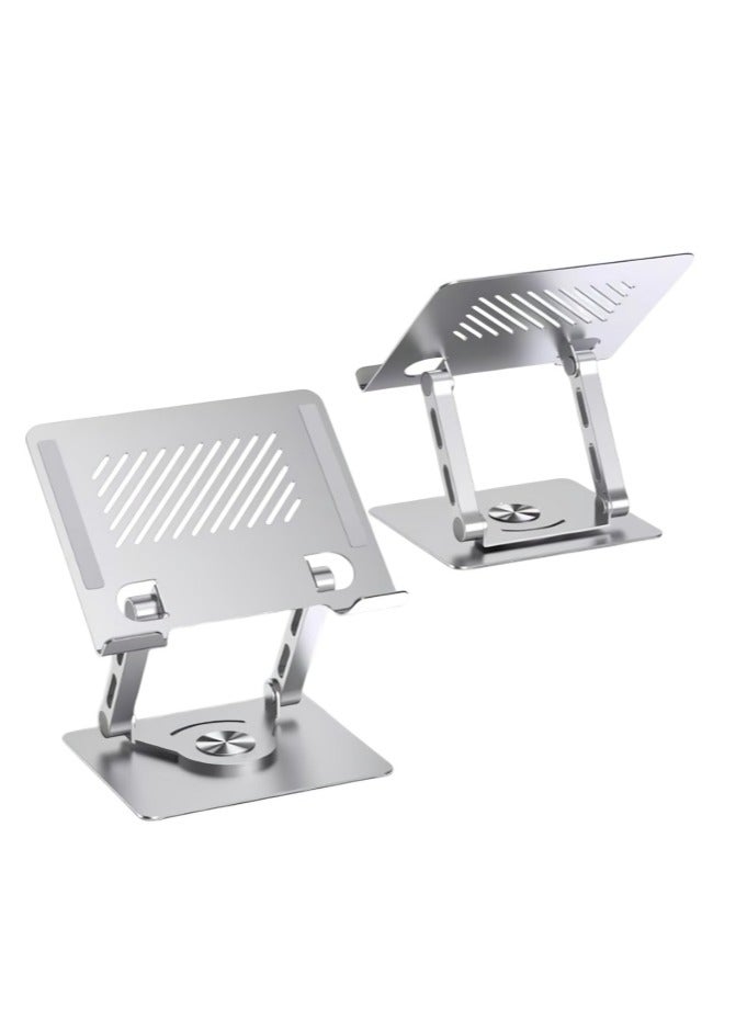 حامل لابتوب قابل للطى مع قاعدة دوارة 360 درجة - الوان متعددة  - موديل 1 - Image 1