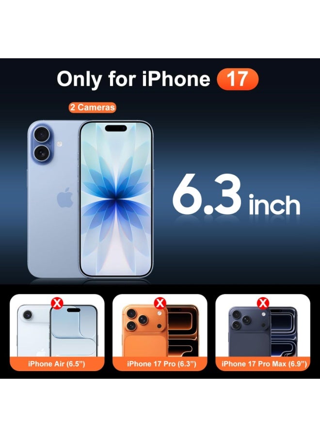 BORTONY iPhone 17 Case, Kickstand Finger Grip Cover for iPhone 17, Car Magnetic Multi Stand Vertical and Horizontal Soft Silicone Phone Case for iPhone 17 6.3 inch - Image 2