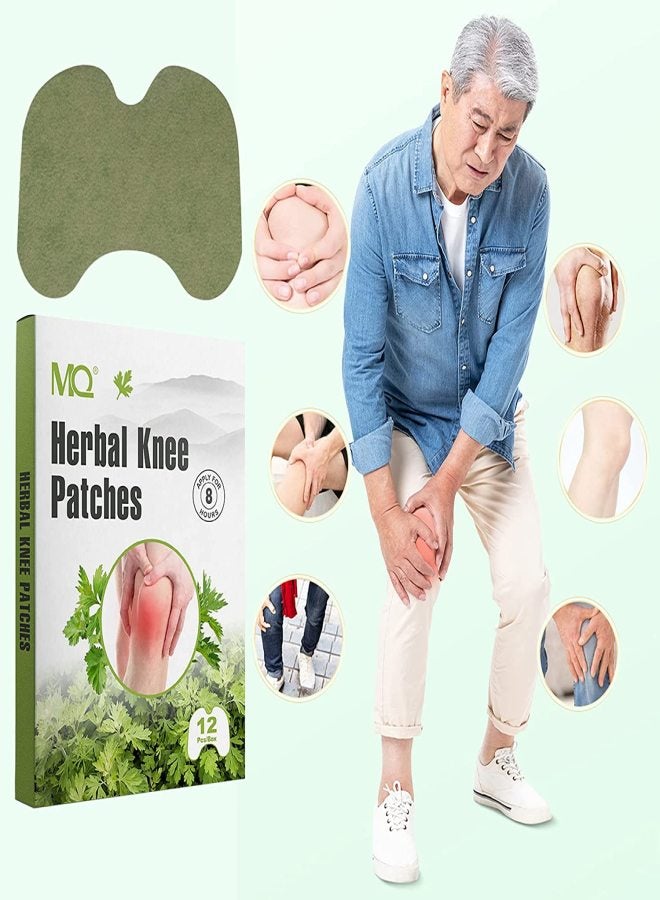 MQ  Pain Relief Pain Relief sticker, Wormwood Knee Pain Patch Paste, Heat Pain Relief sticker for Arthritis Pain Relief and Inflammation, Warming Herbal Plaster Pain Pain Relief sticker, Long Lasting Relief of Joint Pains 2 Pack - Image 4