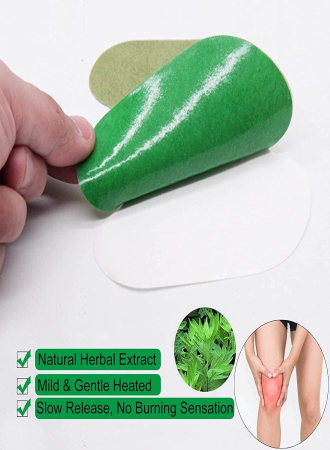 MQ  Pain Relief Pain Relief sticker, Wormwood Knee Pain Patch Paste, Heat Pain Relief sticker for Arthritis Pain Relief and Inflammation, Warming Herbal Plaster Pain Pain Relief sticker, Long Lasting Relief of Joint Pains 2 Pack - Image 3