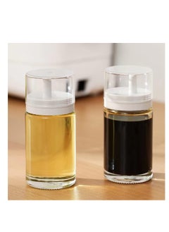 Olive Oil and Vinegar Dispenser Bottle Set for Kitchen Small Glass Leak Proof No Drip BPA Free Cooking Oil Container Olive Oil Dispenser Oil and Vinegar Dispenser for Kitchen Air Fryer 2 Pack