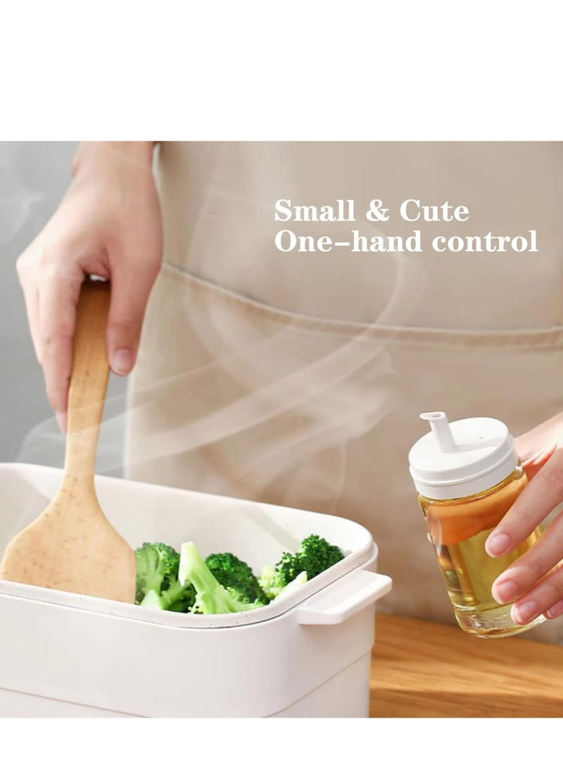 SYOSI - Olive Oil and Vinegar Dispenser Bottle Set for Kitchen Small Glass Leak Proof No Drip BPA Free Cooking Oil Container Olive Oil Dispenser Oil and Vinegar Dispenser for Kitchen Air Fryer 2 Pack - Image 1