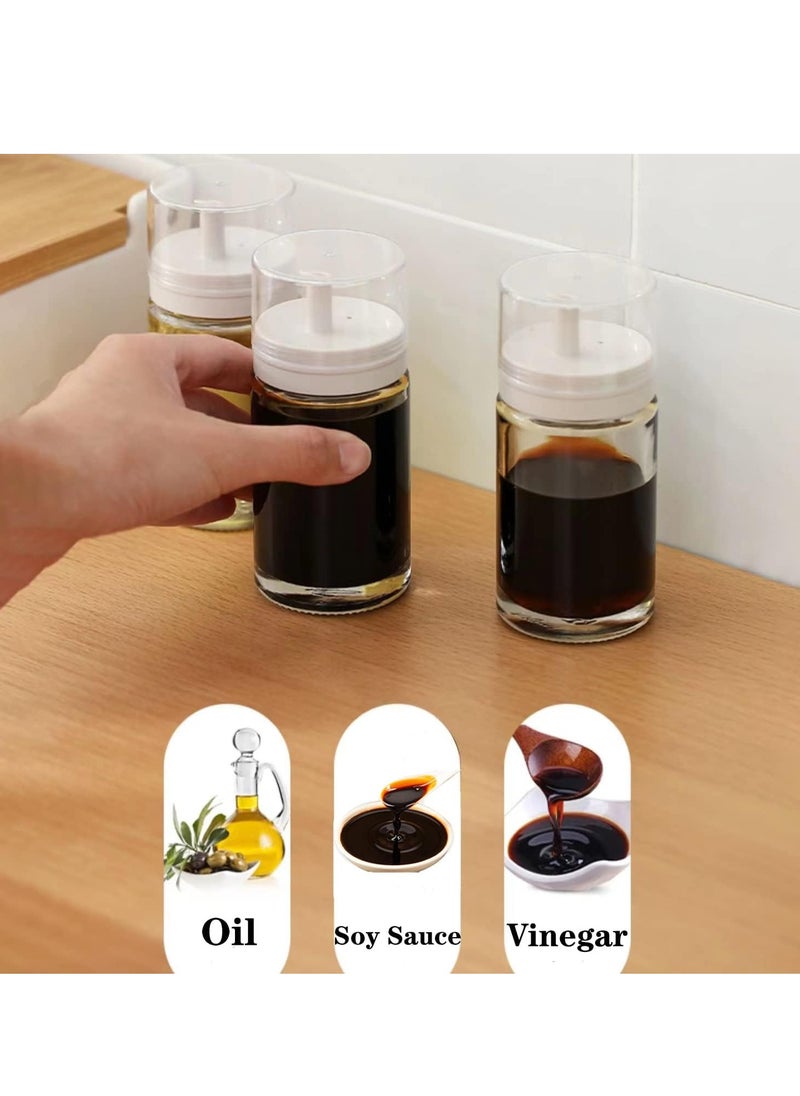 SYOSI - Olive Oil and Vinegar Dispenser Bottle Set for Kitchen Small Glass Leak Proof No Drip BPA Free Cooking Oil Container Olive Oil Dispenser Oil and Vinegar Dispenser for Kitchen Air Fryer 2 Pack - Image 1