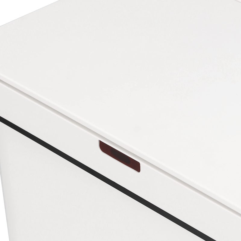 SIMPLI-MAGIC 79502 13 Gallon Touchless Sensor Trash Can, Rectangle Garbage Bin, Perfect for Home, Kitchen, Office, White - Image 4