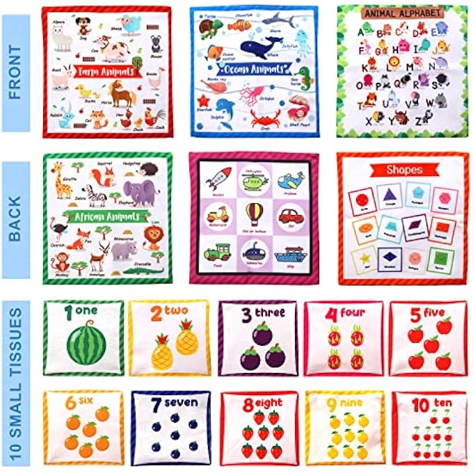 BABY TISSUE BOX TOY NEWBORN INFANT TODDLERS SENSORY TOYS, MONTESSORI EDUCATIONAL TOYS FOR BABIES 6 TO 12 MONTHS - Image 4