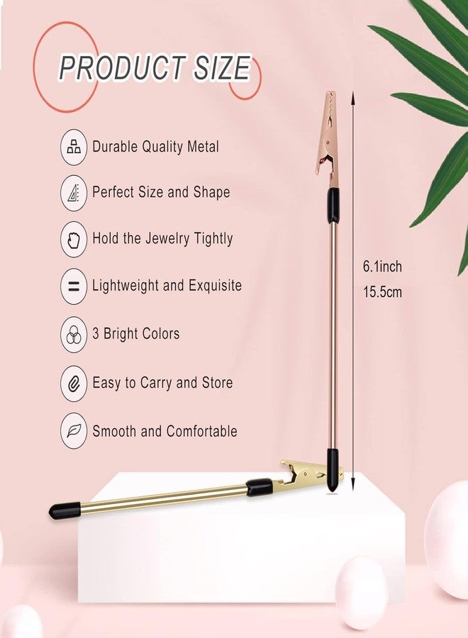 BHHB Jewelry Clasp Helper Tool – Easy Fastener Aid for Bracelets, Necklaces & Watches | Perfect for Gold, Silver, and Fashion Jewelry | Anti-Tangle Clasp Assist Tool (Silver, 1 pcs) - Image 3