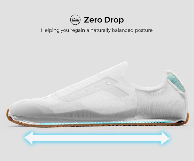 AIRHAS Men's Barefoot Shoes Zero Drop Anatomical Toe Box Minimalist Sneakers for Gym Workout Walking (White/Gum,10.5) - Image 3