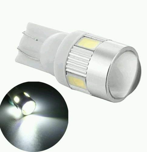 Guance T10 Car 6 LED Projector Lens Parking LED Bulb/Number Plate Bulb Universal for Tata Punch (Set of 2Pcs) - Image 2