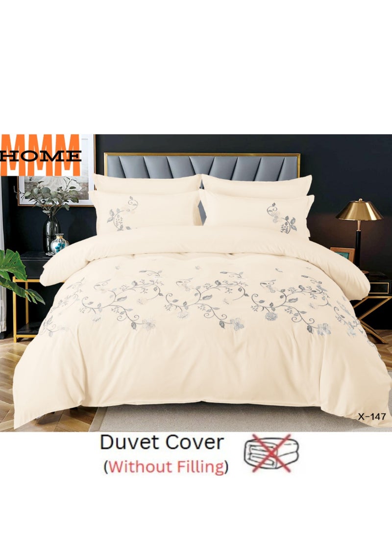 MMM HOME MMM HOME Embroidered 6pcs Super King/King/Single size High Cotton Hotel Master Quality Bedding Set Duvet Cover/Bedsheet/Pillow covers set  - Image 2