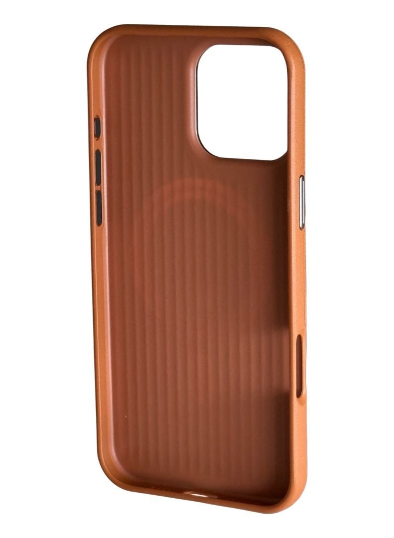 MagSafe Leather Case for iPhone 16 Pro Max – Slim Shockproof Back Cover with Wireless Charging Support – Brown  - Image 2