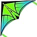 YFAFENGS Delta Kites for Beginners Kids Easy Fly Large Outdoor Kite for Beach Family Activities Durable Delta Kites for Kids Ages 812 48 Green - Image 3