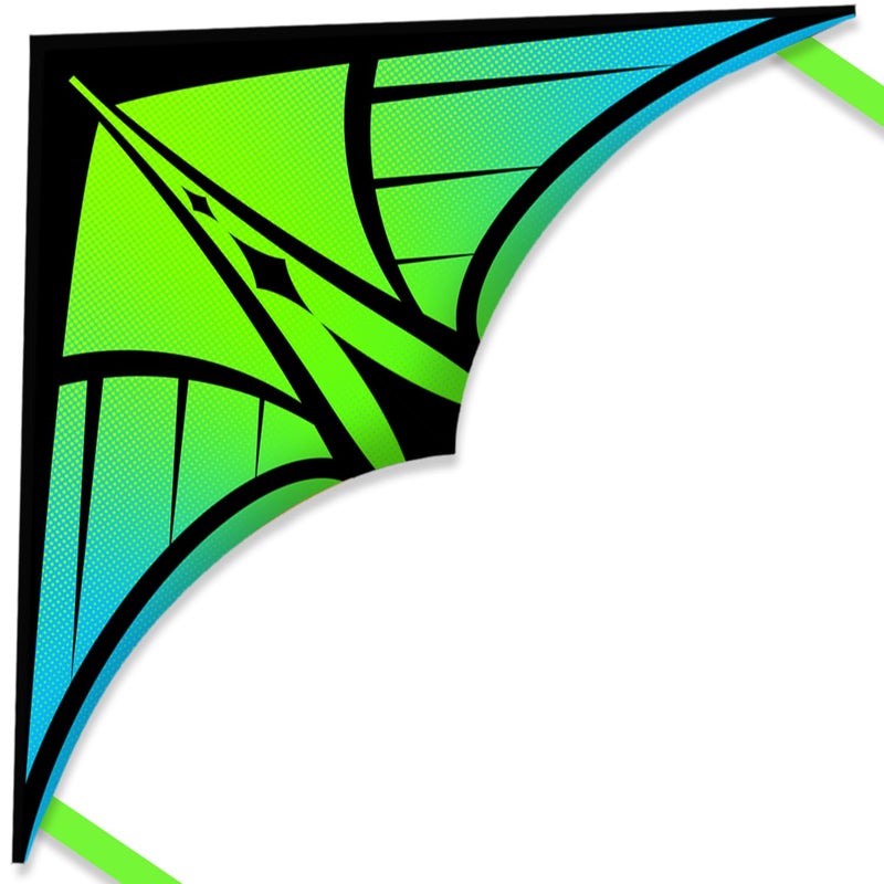 YFAFENGS Delta Kites for Beginners Kids Easy Fly Large Outdoor Kite for Beach Family Activities Durable Delta Kites for Kids Ages 812 48 Green - Image 2
