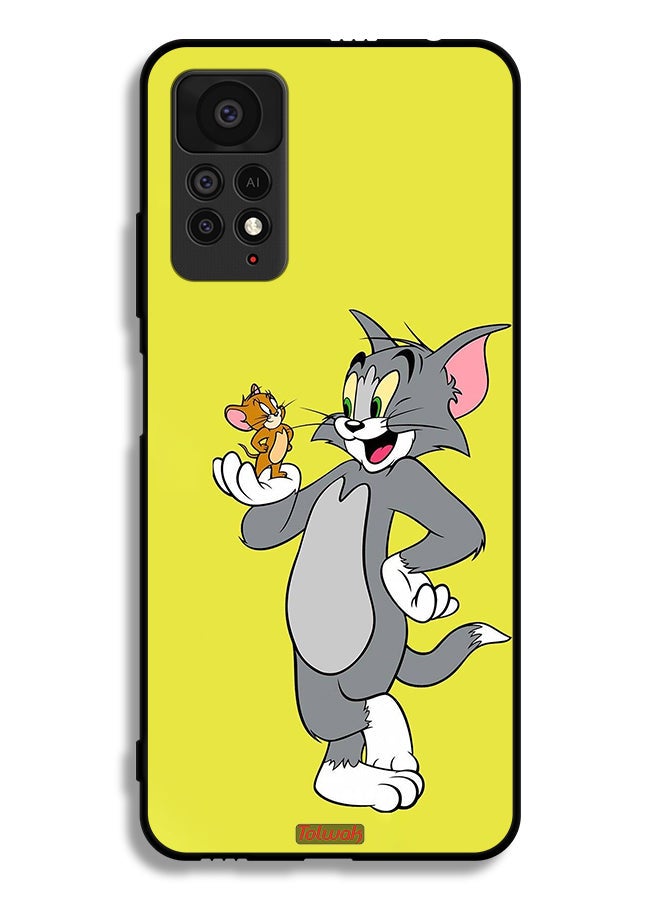 Tolwak Xiaomi Redmi Note 11 Pro 5G Protective Case Cover Tom And Jerry - Image 2