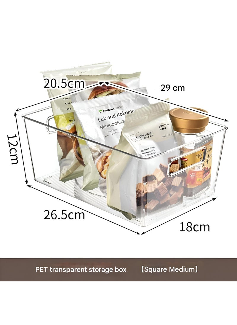 Generic Storage Box - Organize Your Belongings Efficiently With This Durable, Heavy-Duty Transparent Plastic Organizer Measuring 26.5 × 18 × 12 Cm, Offering Easy Visibility And Versatile Use For Various Items  - Image 4