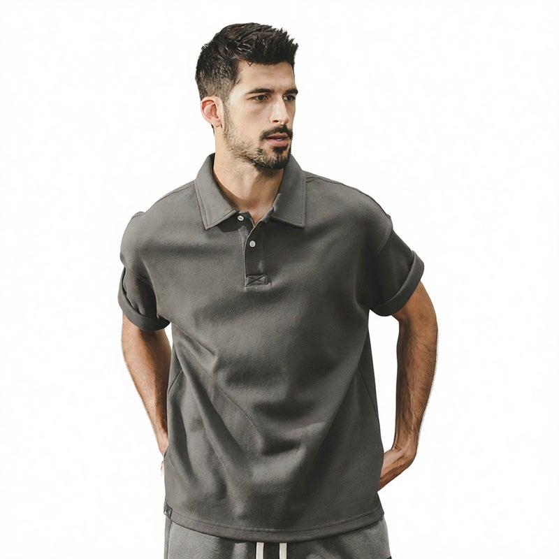 Men's Short Sleeve Polo Shirt Casual T-Shirt