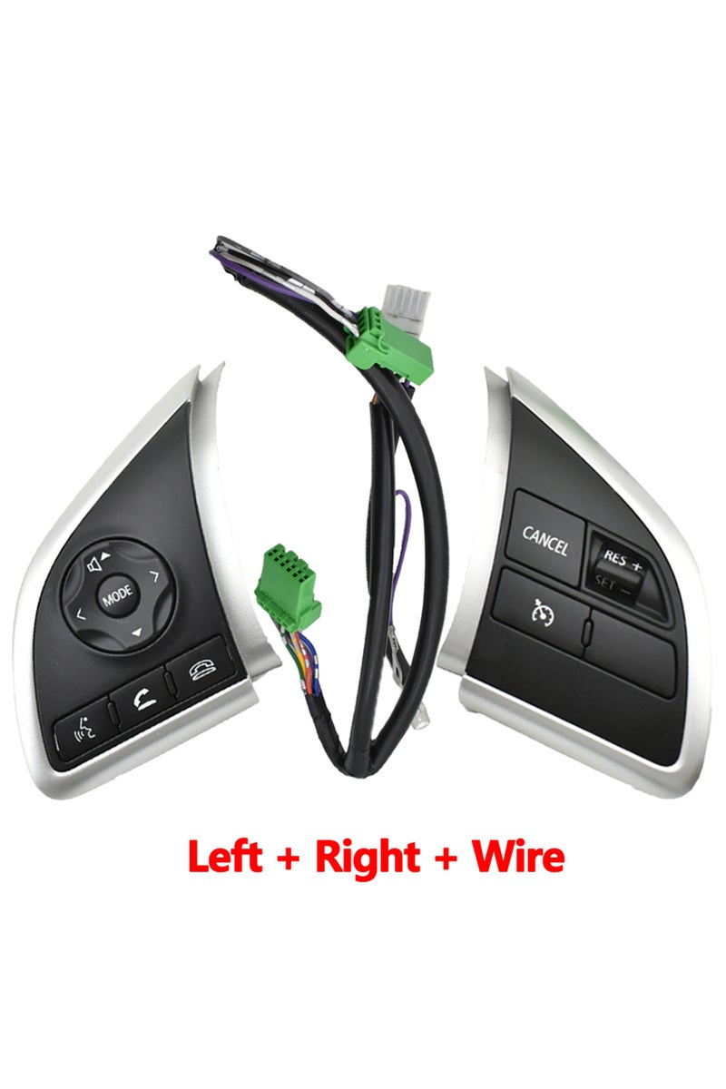 إيروريكس مجموعة واحدة من أزرار التحكم في الصوت والراديو ومثبت السرعة على عجلة القيادة لسيارة ميتسوبيشي ميراج ASX موديل 2013 و2014 و2011