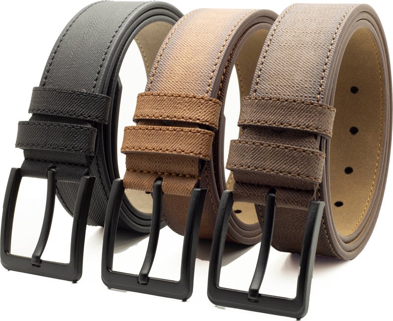 3 Pieces Men's Belt Suitable for Jeans Canvas