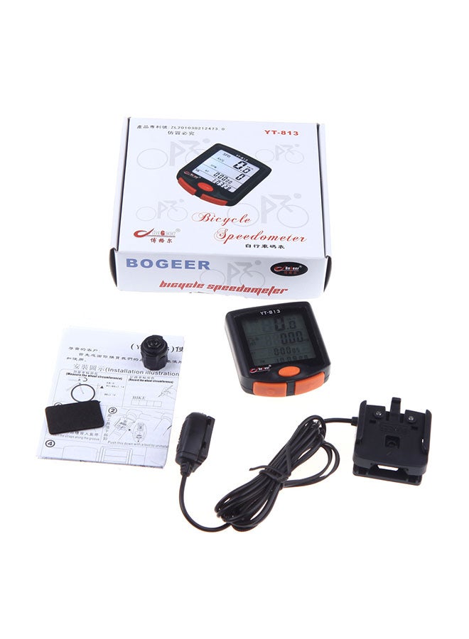 بوجير عداد سرعة للدراجة بشاشة LCD وإضاءة خلفية - Image 4