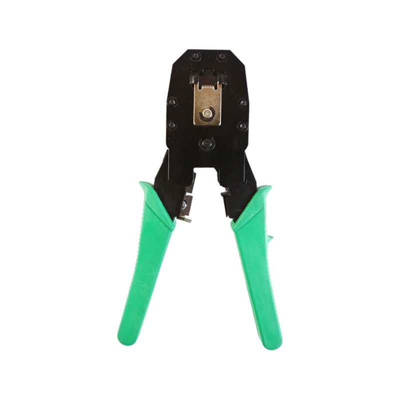 R+D7:D24J45 RJ11 RJ12 Wire Cable Crimper Pliers with Wire Cutter – PC Network Tool, 1-Year Warranty