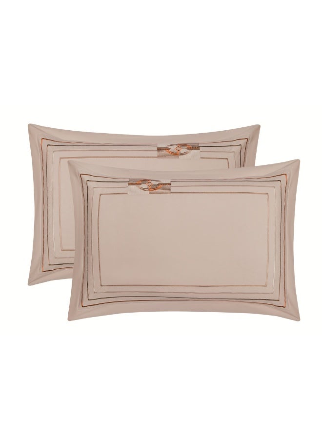 LEVORE Luxury 100% cotton summer bedspread set  suitable for king size beds, 8 pieces, 250 stitch count. - Image 3