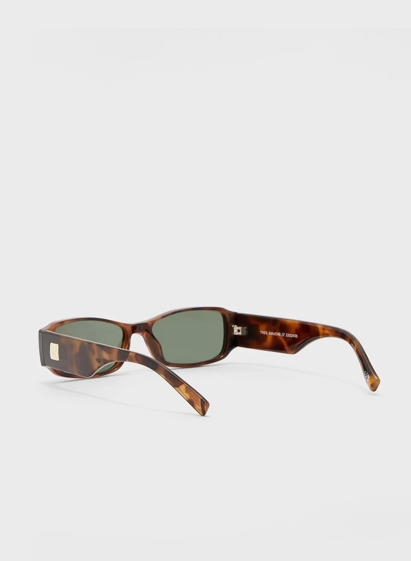 Le Specs Tres Gauche Classic Rectangle Sunglasses