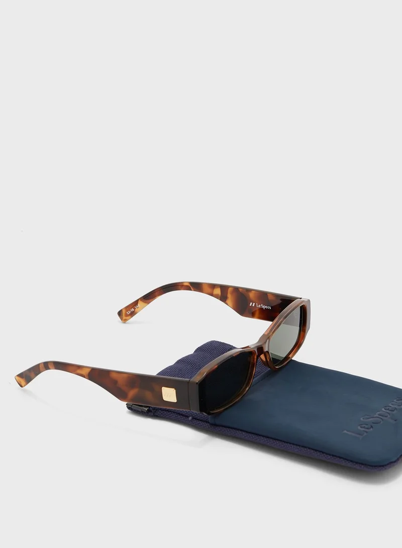 Le Specs Tres Gauche Classic Rectangle Sunglasses