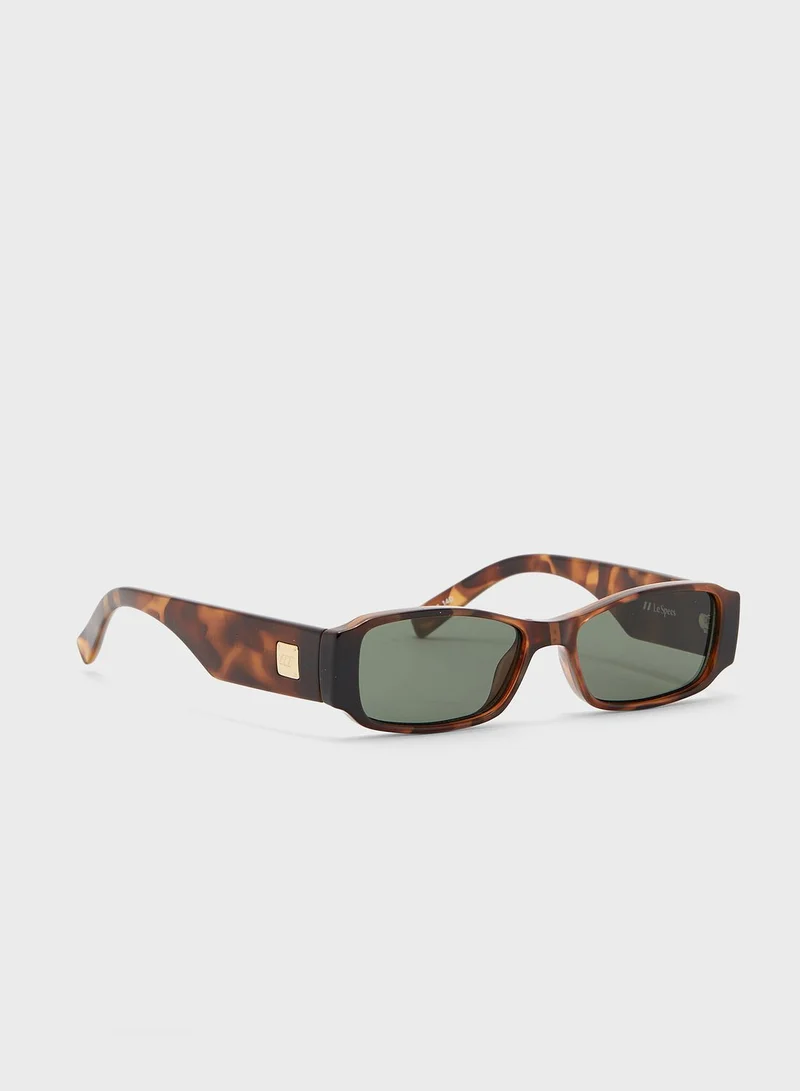 Le Specs Tres Gauche Classic Rectangle Sunglasses