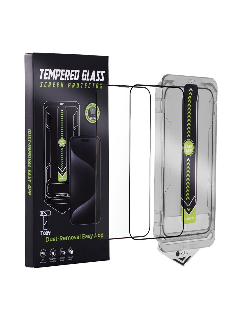 Toby iPhone 16 pro max  Dust-Proof HD Screen Protector(2 pices) - Image 1