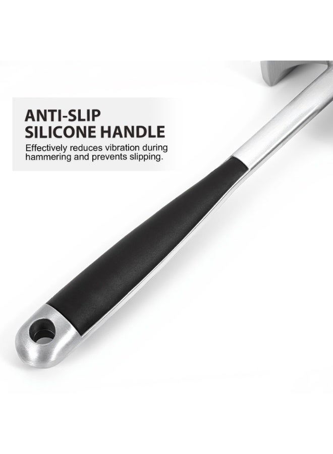 Meat Tenderizer Hammer Tool, Dual-Sided Mallet Ergonomic Anti-Slip, Shock-Absorbing, and Comfortable Grip, Multifunctional Kitchenware for Tenderizing Steak, Chicken, Fish, Pork, Cutlets and Nuts - Image 3