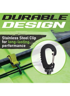 Gradient Fitness 4 Pieces Kayak Paddle Clip, Sup Paddleboard Keeper Paddle Clip Paddle Holder (Green)  - Image 5