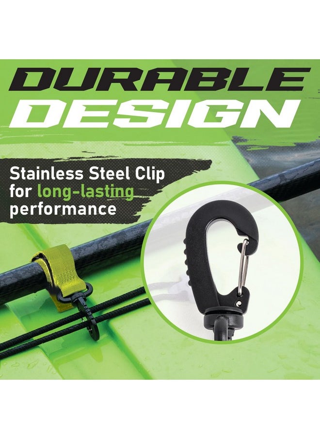 Gradient Fitness 4 Pieces Kayak Paddle Clip, Sup Paddleboard Keeper Paddle Clip Paddle Holder (Green)  - Image 5