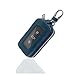 Turcee Car Key CoverLeather Key Fob Case with Keychain CarabinerUniversal Smart Key Fob Holder Fits Most Cars Blue - Image 2