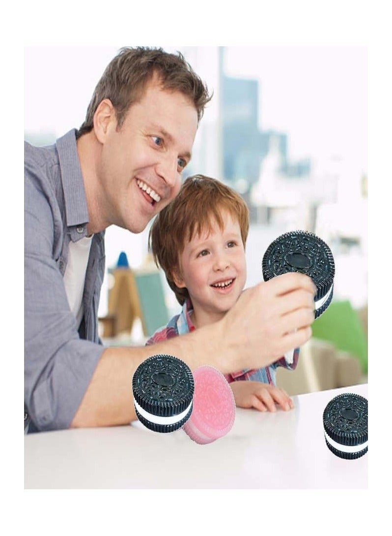 JOLLITY LLC Handmade Silicone for Jumbo Oreo Stress Relief Squishy Toy Mochi Taba Squishy New Fidget Toy Biscuit Pinching Toy 2 pcs - Image 3