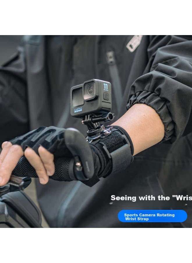 Surewo Rotating Wrist Strap Compatible With Dji Action 5 Pro/6, Gopro, Insta360 Ace Pro 2 Action Cameras, Arm Mount Accessory