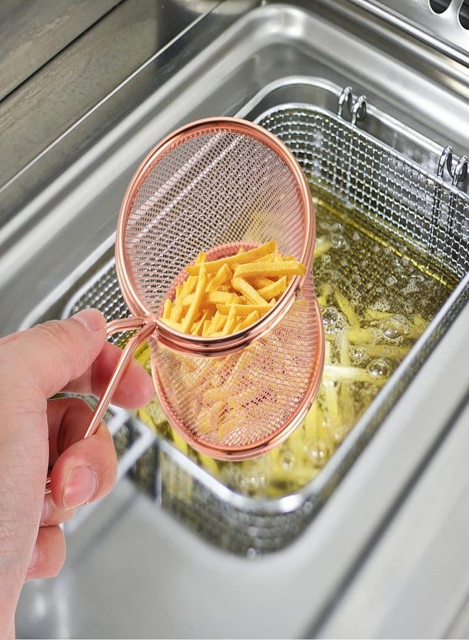 AKDC Wire Frying Basket French Fries Skimmer 3Pcs Stainless Steel Chips Net Wire Mesh Serving Tableware For Onion Rings Chicken Wings  - Image 1