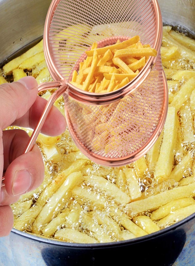 AKDC Wire Frying Basket French Fries Skimmer 3Pcs Stainless Steel Chips Net Wire Mesh Serving Tableware For Onion Rings Chicken Wings  - Image 4