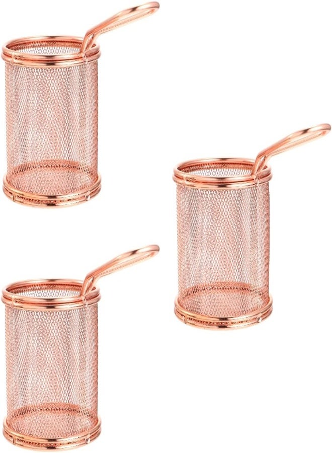 AKDC Wire Frying Basket French Fries Skimmer 3Pcs Stainless Steel Chips Net Wire Mesh Serving Tableware For Onion Rings Chicken Wings  - Image 5