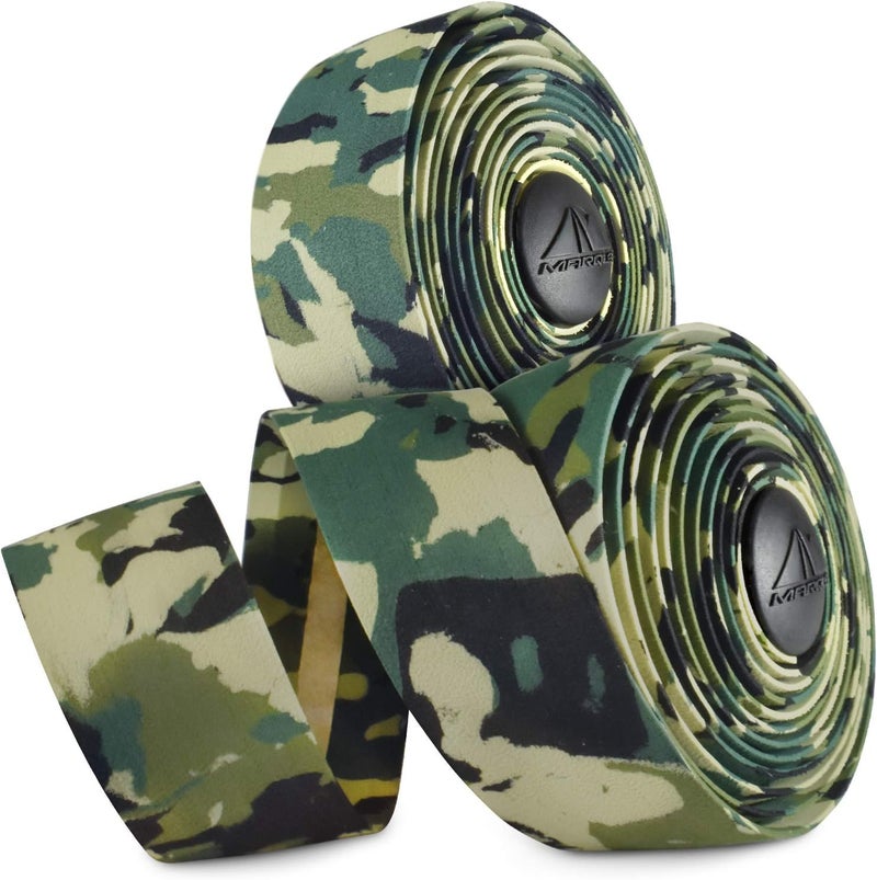 MARQUE Road Bike Handlebar Tape - Road Cycling Bicycle Handle Bar Wrap for Drop Bars with End Plugs - 2PCS per Set - Image 1