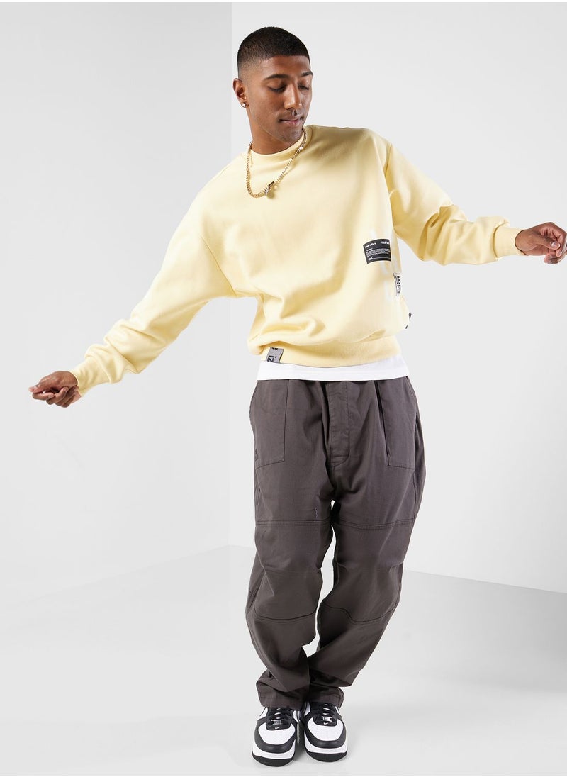 izzue - Washed Twill Worker Pants - Image 1