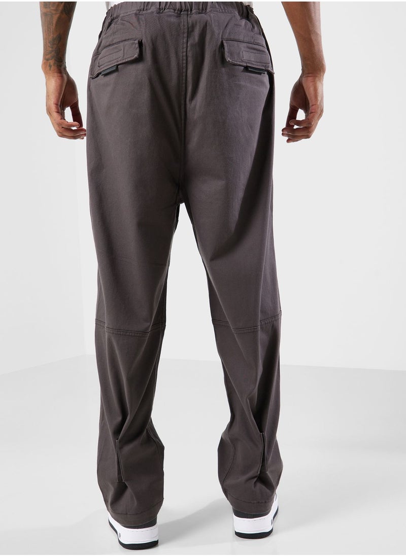 izzue - Washed Twill Worker Pants - Image 1