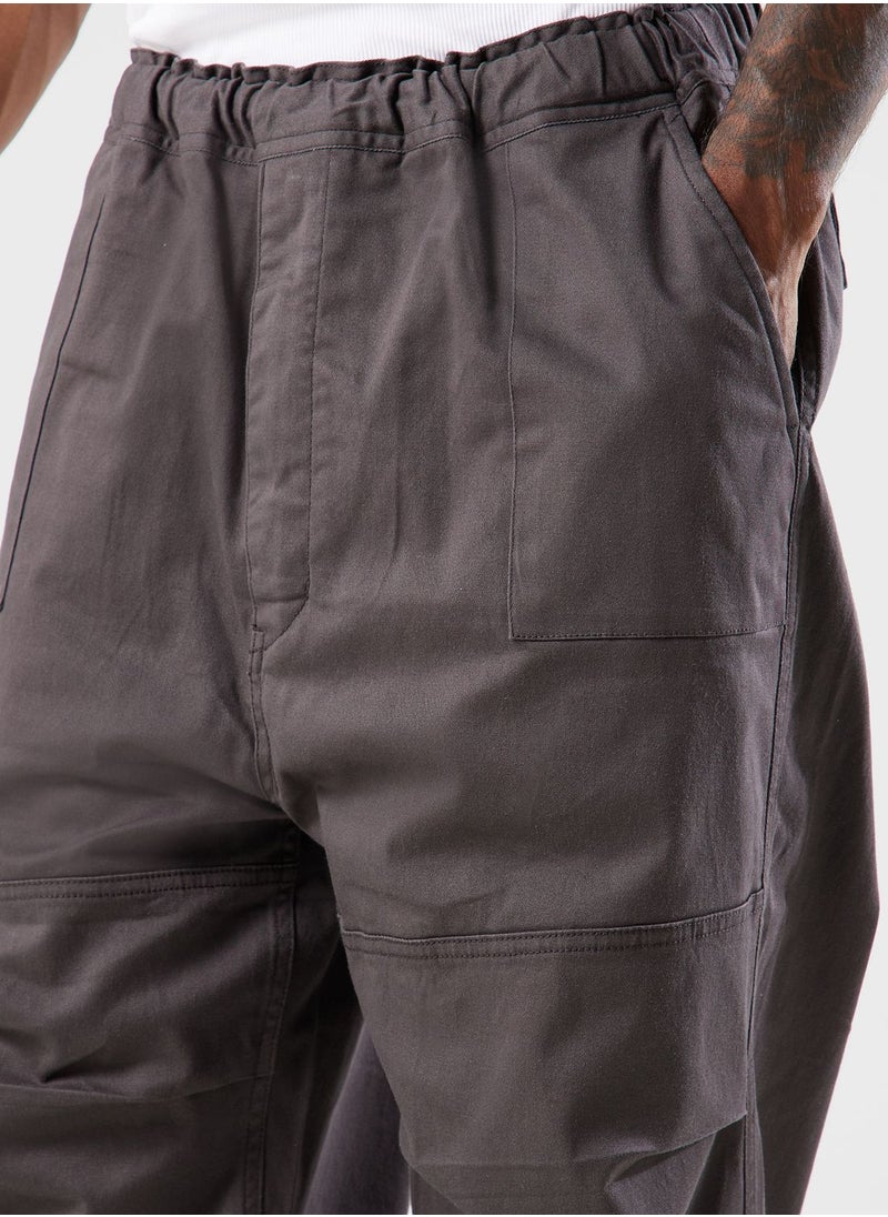 izzue - Washed Twill Worker Pants - Image 1