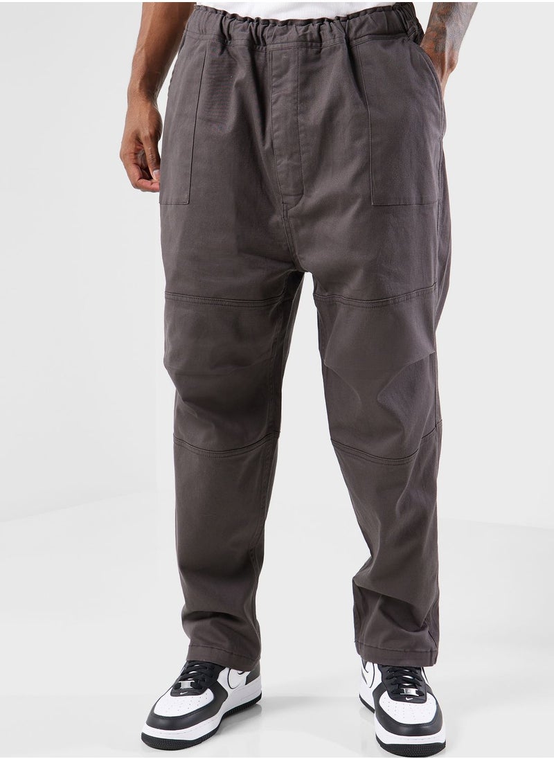 izzue - Washed Twill Worker Pants - Image 1