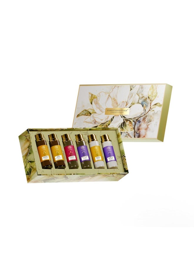 Forest Essentials Mini Delights Gift Box | 6-Piece Gift Set for Face, Hair & Body | Ayurvedic Skincare Gifting | Thoughtful Gifts for Birthday or Anniversary - Image 1