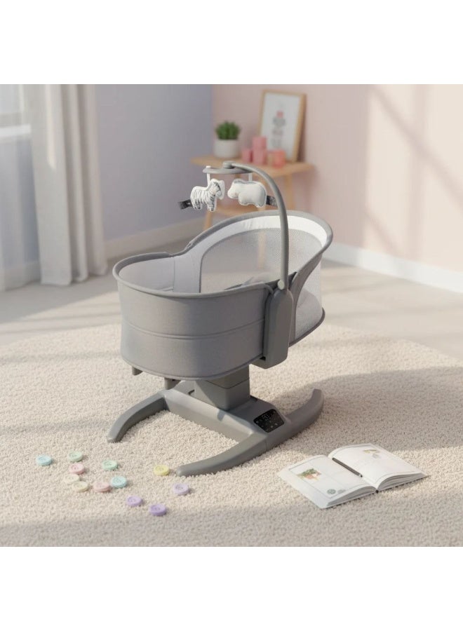 Mastela Ori Euphoria 3D Smart Baby Rocking Crib | Mastela Ori Euphoria 3D Electric Baby Crib | Mastela Ori Euphoria 3D Electric Baby Bassinet | Mastela Ori Euphoria 360° Automatic Rocking Baby Crib | Mastela 360° Smart Rotating Baby Bassinet | Mastela Ori Euphoria 3D Baby Swing & Crib | Mastela 3D Electric Baby Swing and Crib | Mastela Ori Euphoria Multifunction Baby Sleeping Bassinet | Smart Baby Rocking Crib with App Control & Touch Panel | Mastela Ori Euphoria 3D Electric 360° Rotating Baby Crib – Up to 15 kg - Image 1
