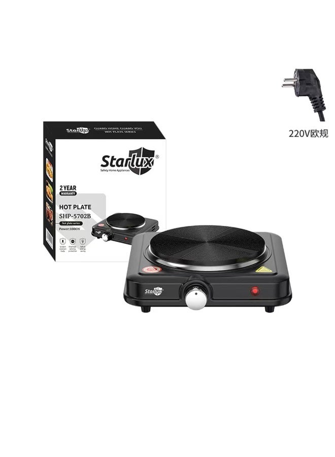 STARLUX Powerful Electric Hot Plate for Fast, Safe, and Convenient Everyday Cooking high-performance hot plate that delivers consistent heat for boiling, frying, simmering, and warming food. Featuring a durable cooking surface, adjustable thermostat, compact portability, and built-in safety protection, it offers dependable performance while saving space and simplifying meal preparation. - Image 1