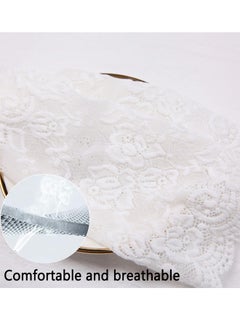Generic UV Protection Lace Arm Sleeves, Women's Floral Lace Sleeves Hollow Out Long Sunscreen Gloves Fingerless Driving Gloves  - Image 3
