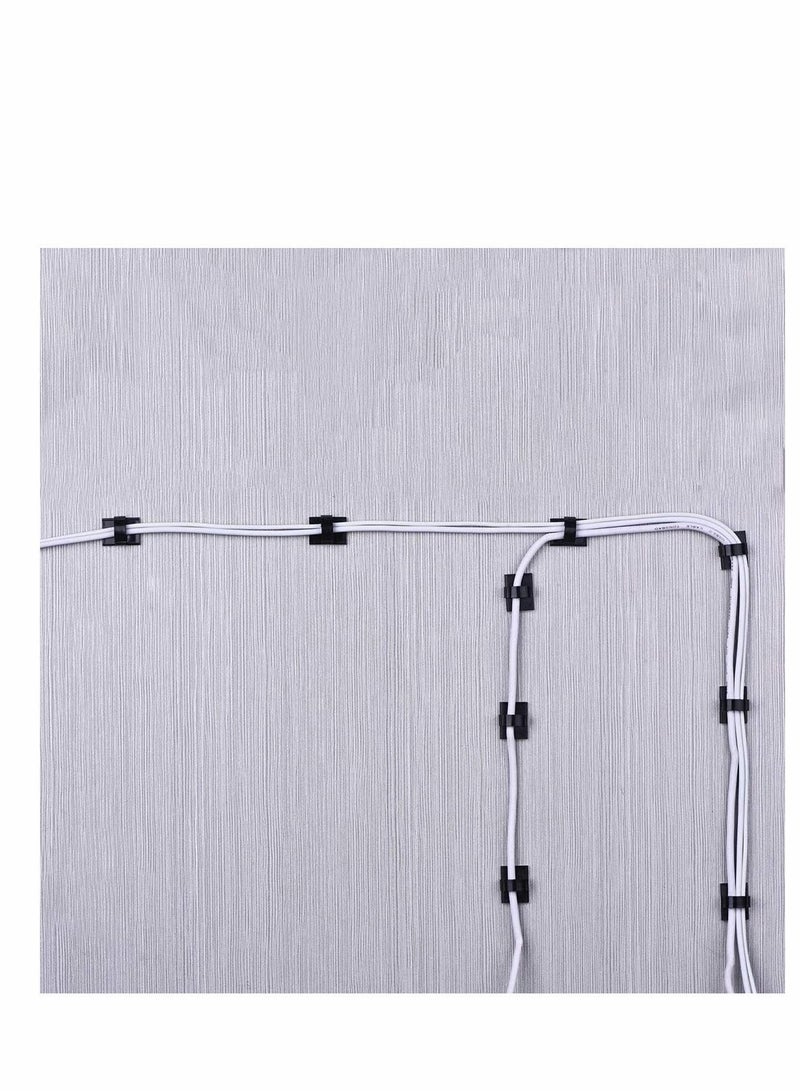Y&D 100 Pcs Adhesive Cable Clips Upgraded Multifunctional Cord Holder Wire Organizer Clamp for Car Office and Home Management - Image 5