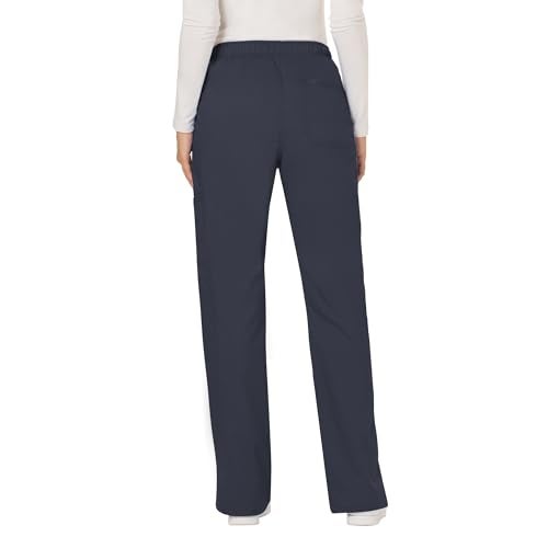 Cherokee Scrubs for Women Mid Rise Moderate Flare Drawstring Pant with 5 Pockets, Ultra Soft & Breathable Fabric - WW120 - WW120, S, Pewter - Image 2