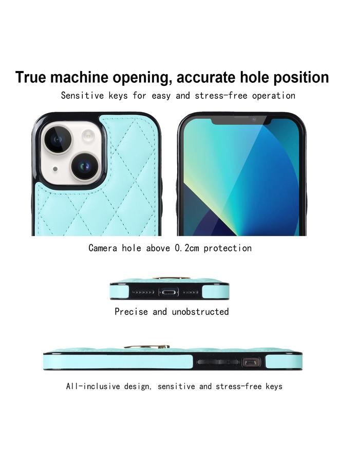 Zaboon Case For iPhone 13 mini Rhombic PU Leather Phone Case with Ring Holder - Image 4